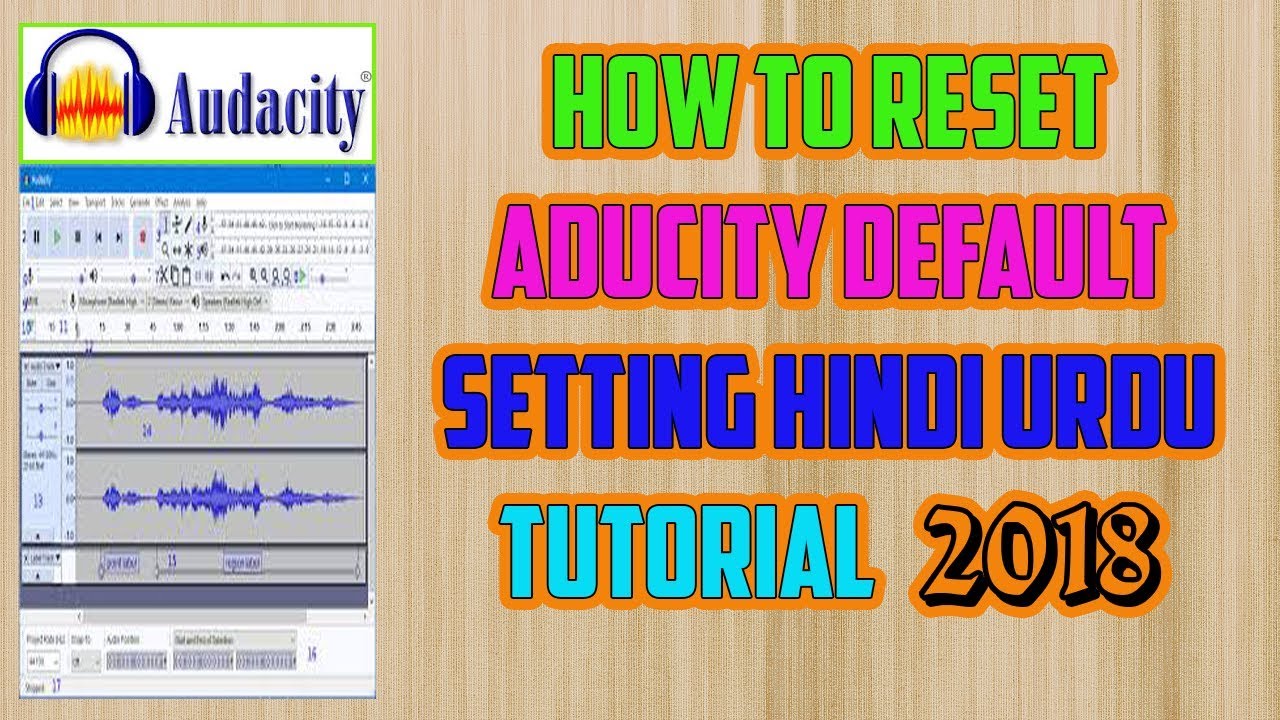 how to reset audacity settings to default